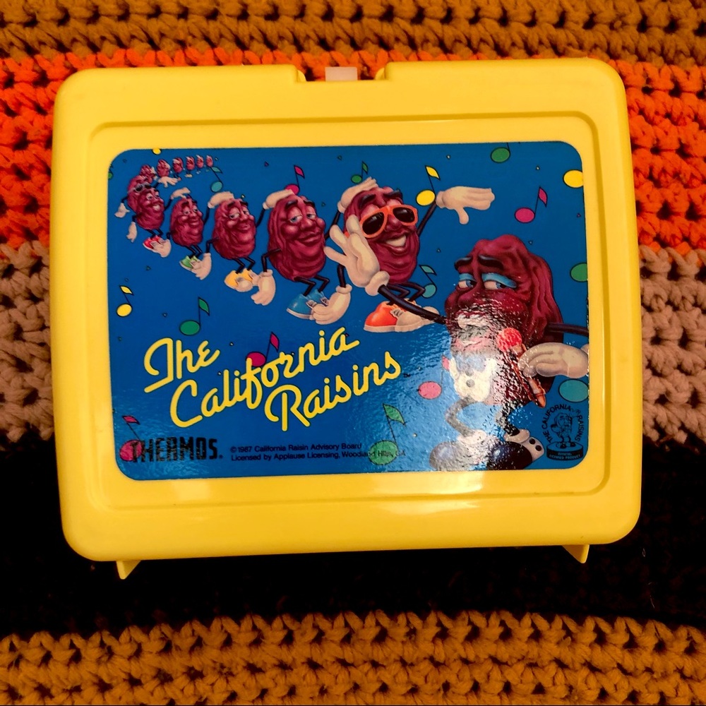 Vintage 1987 California Raisins Lunchbox